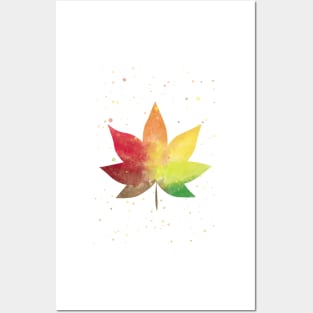 Maple Autumn Leaf Thanksgiving Nursery Posters and Art